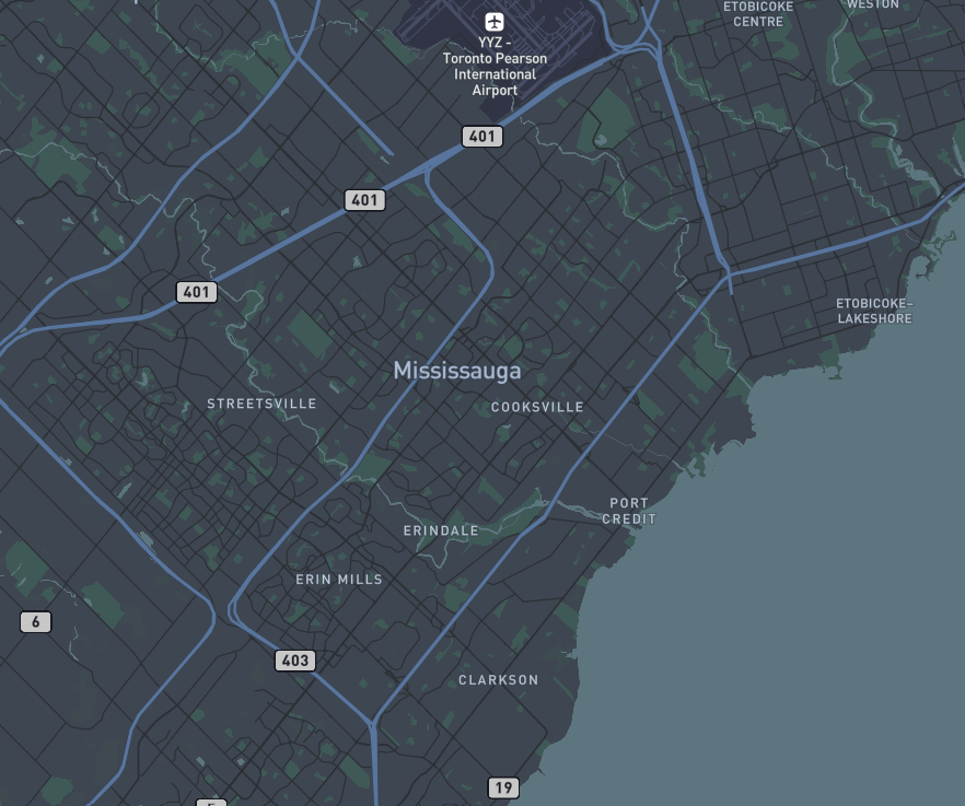 Transit style overview of my hometown: Mississauga/Peel Region