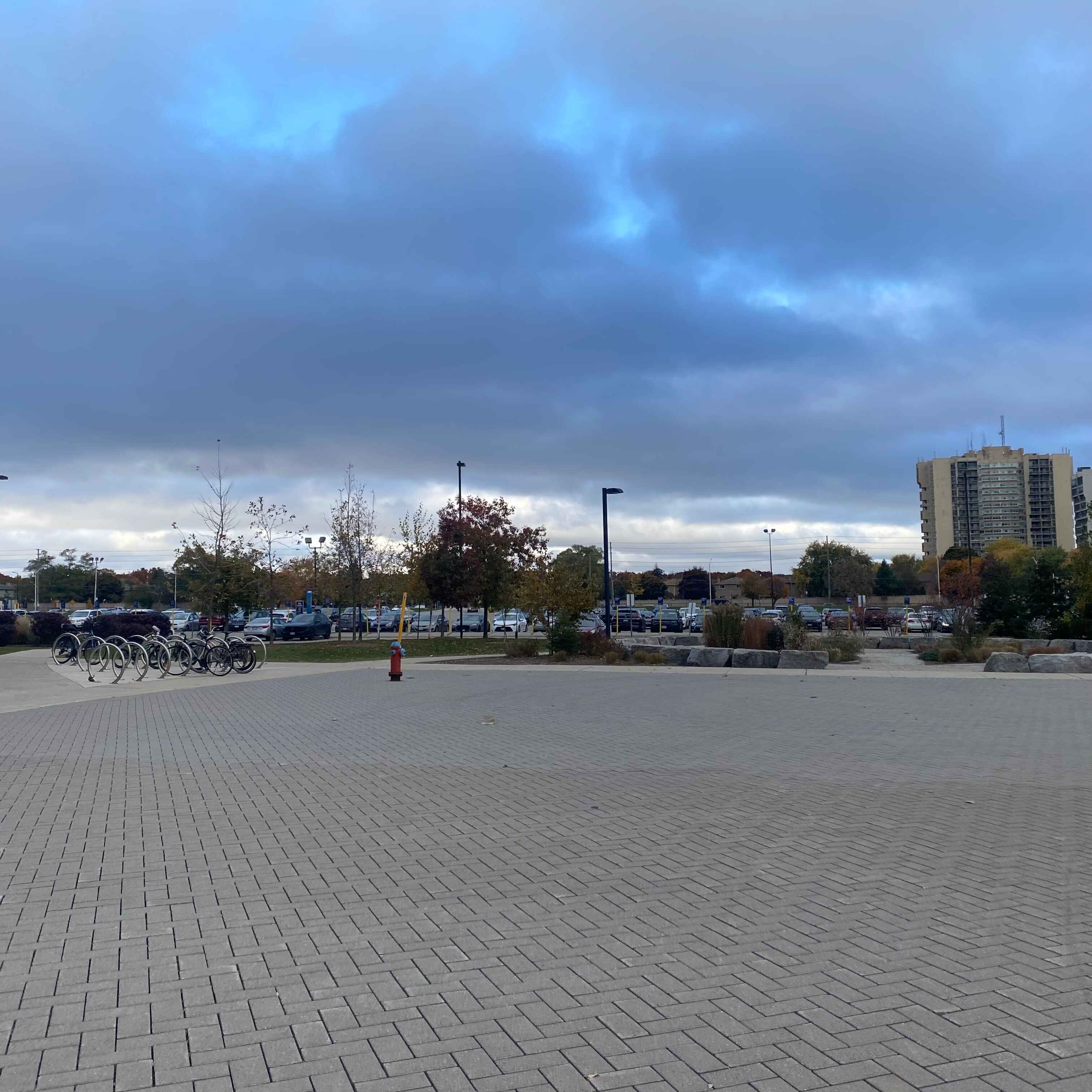Sheridan College - Trafalgar Road Campus Garden and Main Parking Area