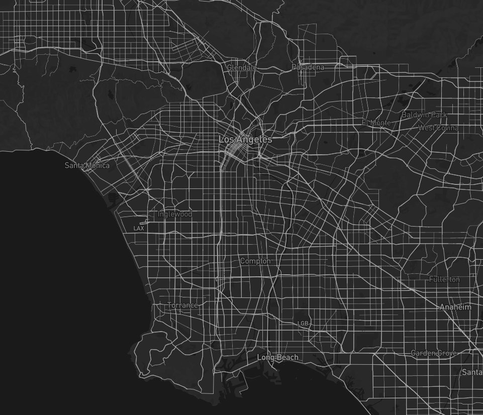 Select area of LA, California. Interested in combining GTA 5 Map style with LA due to its location use in the game.
