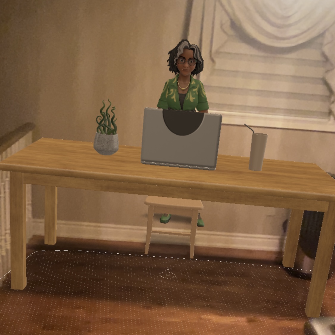 Desk with AERO library assets