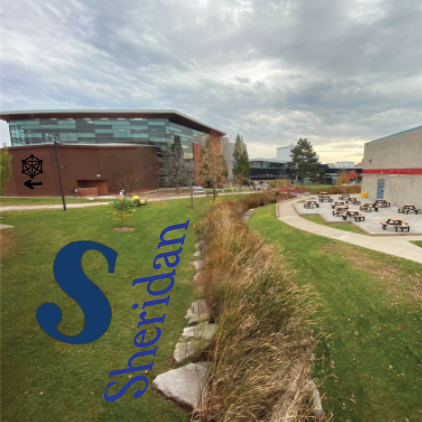 Field branding of the Sheridan campus